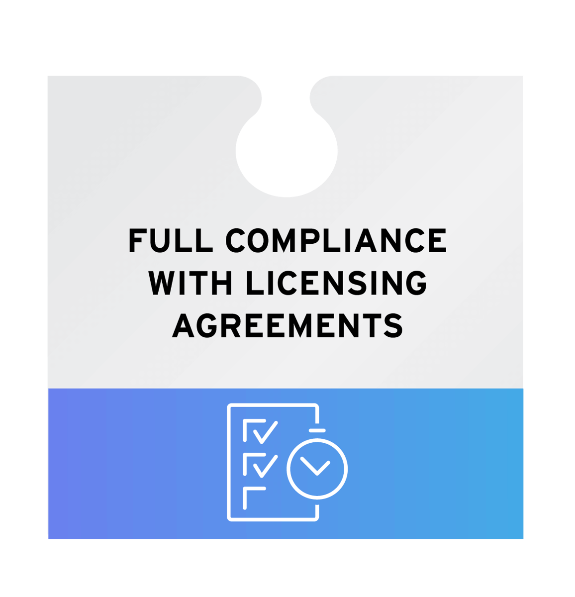 Full compliance with licensing agreements